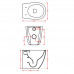 Унитаз приставной ARTCERAM FILE 2.0 FLV005 05 30 Белый матовый  (сидение отдельно)