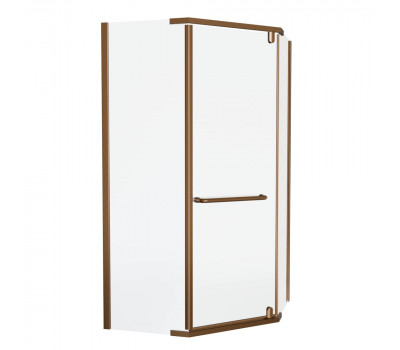 Душевой уголок Knotlor FCD100CG0RB 5-тиугольный 100х100х200 бронза  