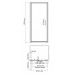Душевая дверь WasserKRAFT Salm 27I 27I12 Хром 