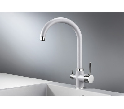 Смеситель для кухни GRANULA 2168, АЛЮМИНИУМ 