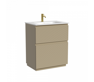 Тумба напольная SANCOS Folk Floor 690х445х850, c двумя ящиками оснащенными доводчиками, Капучино, арт.FL70FCP 