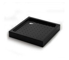 Душевой поддон Veconi Tezeo acrylic TZ-52B, 800x800x150, акрил, черный TZ52B-80-C5 