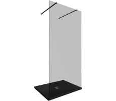 Душевая перегородка Allen Brau Infinity 2 100 3.21040.BBA.T черный браш 