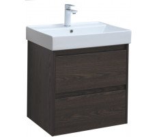 Тумба под раковину Aquanet Nova Lite 60 дуб черный (2 ящика) 