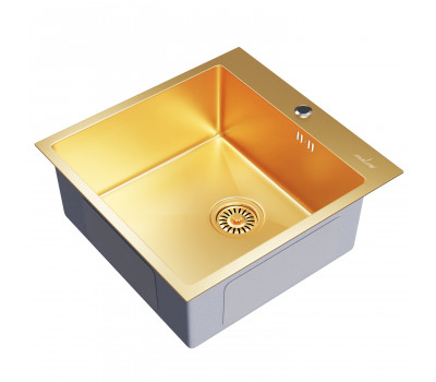 Мойка MIXLINE настольный монтаж 50х50 3,0 вып 3 1/2, 20см с сифоном золото PRO 550548 золотой Мойка MIXLINE настольный монтаж 50х50 3,0 вып 3 1/2, 20см с сифоном золото PRO 550548 золотой