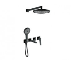 Комплект для ванны и душа встраиваемый АЙКОН 3009CB черный Bronze de Luxe 
