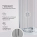 Стекла для душевого ограждения AM.PM Gem W90G-401-090WT Стекла прозрачные; профиль серебро матовое 