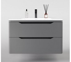 Тумба подвесная Style Line Марелла 90 (2 ящ.) Люкс антискрейтч серый, PLUS СС-00002415 Тумба подвесная Style Line Марелла 90 (2 ящ.) Люкс антискрейтч серый, PLUS СС-00002415