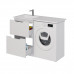 Тумба под раковину напольная Dreja Bona 60 см, белый