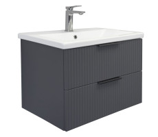 Тумба-умывальник подвесная Comforty Лима-70П2 антрацит с раковиной Como 70 00-00019212 Тумба-умывальник подвесная Comforty Лима-70П2 антрацит с раковиной Como 70 00-00019212