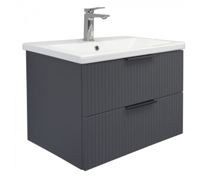 Тумба-умывальник подвесная Comforty Лима-70П2 антрацит с раковиной Como 70 00-00019212 Тумба-умывальник подвесная Comforty Лима-70П2 антрацит с раковиной Como 70 00-00019212