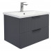 Тумба-умывальник подвесная Comforty Лима-70П2 антрацит с раковиной Como 70 00-00019212 Тумба-умывальник подвесная Comforty Лима-70П2 антрацит с раковиной Como 70 00-00019212