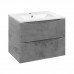 База под керамическую раковину Vincea Mia 700 VMC-2MC700BT подвесная, 2 выкатных ящика soft close, Beton 