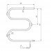 Полотенцесушитель элктрический Domoterm М-образный DMT 107-25 60x50 EK R Хром Полотенцесушитель элктрический Domoterm М-образный DMT 107-25 60x50 EK R Хром