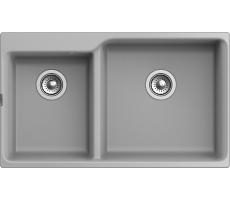 Мойка Rivelato AXEL 90D  2-чаши 870*520мм  X-90D grigio metallizzato  Мойка Rivelato AXEL 90D  2-чаши 870*520мм  X-90D grigio metallizzato
