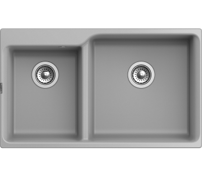 Мойка Rivelato AXEL 90D  2-чаши 870*520мм  X-90D grigio metallizzato 