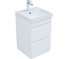 Тумба с раковиной Aquanet Слим 40 2 ящ. цв.белый сатин 00348173 Тумба с раковиной Aquanet Слим 40 2 ящ. цв.белый сатин 00348173