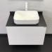 Тумба-умывальник Comforty Таллин-80 (00-00014814CF) белый матовый/дуб натуральный с графитовой столешницей №5, с раковиной COMFORTY T-Y9378