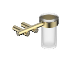 Стакан для зубных щеток с держателем ABBER Osten 316 AA1860BG золото брашированное 