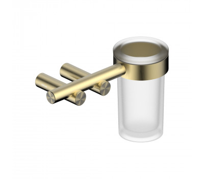Стакан для зубных щеток с держателем ABBER Osten 316 AA1860BG золото брашированное 
