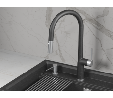 Смеситель для кухни GRANULA 9010, ЧЕРНЫЙ 