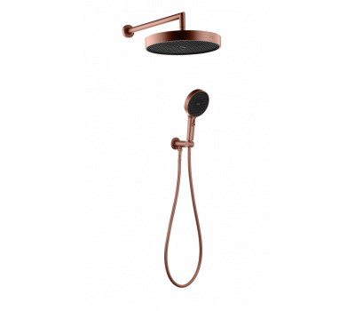 Лейка ручная+верхняя+выпуск+шланг CELL BRUSHED BRONZE Boheme 427-BRB брашированная бронза 