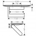 Держатель для туалетной бумаги с полкой Hansgrohe WallStoris 27928670 черный матовый 