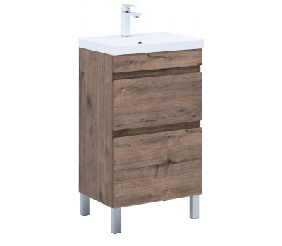 Тумба с раковиной Aquanet Нота New 50 напольная, дуб веллингтон табак 00345794 Тумба с раковиной Aquanet Нота New 50 напольная, дуб веллингтон табак 00345794