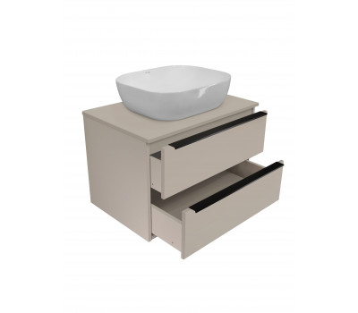 Тумба Runo Мальта 70 подвесная розовая/бежевая 00-00004896 Тумба Runo Мальта 70 подвесная розовая/бежевая 00-00004896