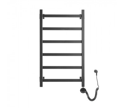 Полотенцесушитель электрический Domoterm Квадро Плюс Квадро Плюс П6 400х800 ER черный Черный, матовый Полотенцесушитель электрический Domoterm Квадро Плюс Квадро Плюс П6 400х800 ER черный Черный, матовый