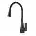 Смеситель для кухни с гибким изливом Shevanik S543H-3, черный