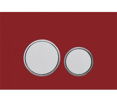 Кнопка смыва AltroBagno PFP 006E4Q красный/хром 