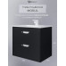 Тумба с раковиной для ванной подвесная Uperwood Modul 62х45х57 см, черная матовая 393020549 Тумба с раковиной для ванной подвесная Uperwood Modul 62х45х57 см, черная матовая 393020549