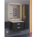 Тумба с раковиной для ванной подвесная Uperwood Modul 62х45х57 см, черная матовая 393020549 Тумба с раковиной для ванной подвесная Uperwood Modul 62х45х57 см, черная матовая 393020549