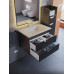 Тумба с раковиной для ванной подвесная Uperwood Modul 62х45х57 см, черная матовая 393020549 Тумба с раковиной для ванной подвесная Uperwood Modul 62х45х57 см, черная матовая 393020549