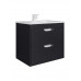Тумба с раковиной для ванной подвесная Uperwood Modul 62х45х57 см, черная матовая 393020549 Тумба с раковиной для ванной подвесная Uperwood Modul 62х45х57 см, черная матовая 393020549