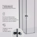 Душевое ограждение 90x90 см, без поддона AM.PM X-joy W94G-403-9090-BТ1К  