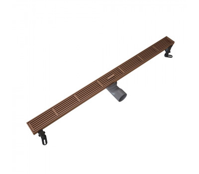 Душевой трап линейный Knotlor SDRW0800LRB бронза  