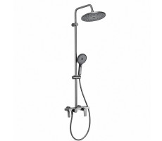 Душевая система FRAP F24201-9, оружейная сталь Душевая система FRAP F24201-9, оружейная сталь