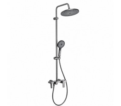 Душевая система FRAP F24201-9, оружейная сталь 
