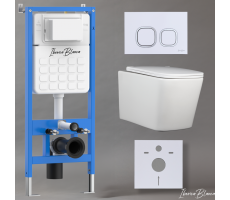 Комплект 3в1 IBERICA BLANCA инсталляция SILENCIO, унитаз TOLEDO ALTO белый, кнопка смыва ESTI-Q белый глянцевый (IB001.TLA.234.831) Комплект 3в1 IBERICA BLANCA инсталляция SILENCIO, унитаз TOLEDO ALTO белый, кнопка смыва ESTI-Q белый глянцевый (IB001.TLA.234.831)