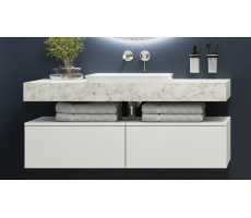 Столешница Velvex Unit 120, белый мрамор st.UNI.120-630  