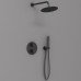 Душевой комплект Vincea VSFW-101TMB термостатический встраиваемый, двухрежимный, черный 