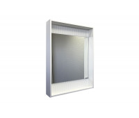 Зеркало-короб Comforty Марсель-60 белое матовое с подсветкой 