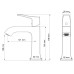Смеситель для раковины WONZON & WOGHAND FLEX, Брашированный никель WW-88018072-BN 