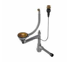 Слив-перелив OMOIKIRI WK-1CL-R-AB022-A, для одночашевых моек, цвет-античная латунь 4957092 