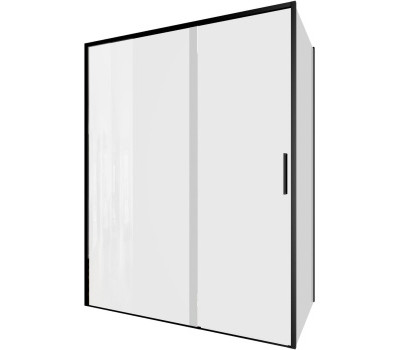 Душевой уголок Aquanet Pleasure Evo 150x80 AE65-150x80-BT профиль черный, прозрачное стекло 