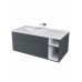 Тумба с раковиной для ванной Uperwood Lotus Premium подвесная, 100 см, серая 39340207465 Тумба с раковиной для ванной Uperwood Lotus Premium подвесная, 100 см, серая 39340207465
