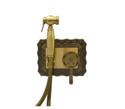 Гигиенический душ со смесителем ВИНДЗОР 10136 бронза Bronze de Luxe 