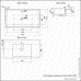 Раковина MELANA MLN-F90 белый 